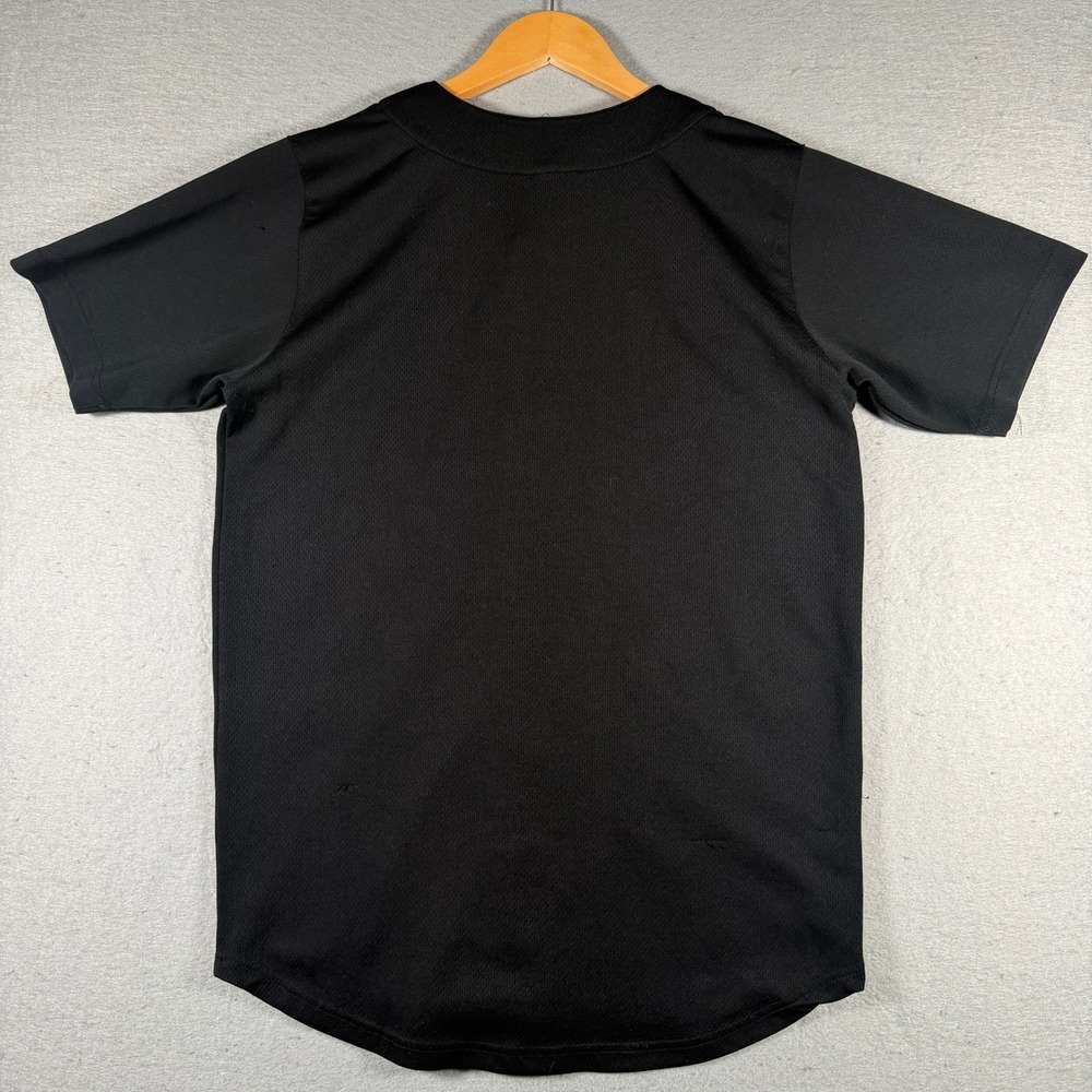 Vintage Houston Astros MLB Baseball Jersey Kids XL 18-20 Black Button Front 2004 - Picture 2 of 12